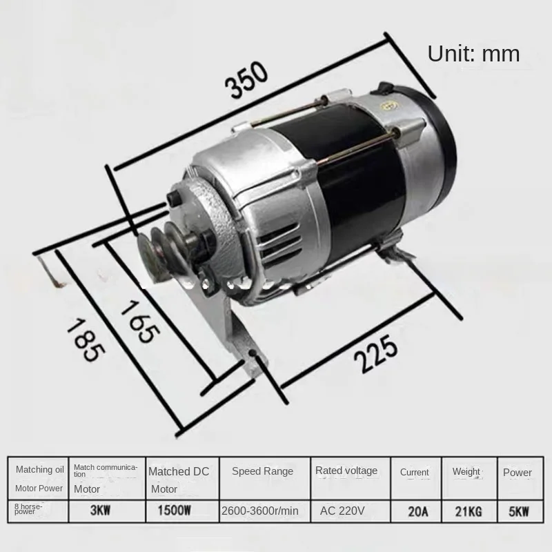 Alternador de movimiento perpetuo de 220V, 50Hz, 2000W/2500W/3000W/5000W dynamo Generator Pulley