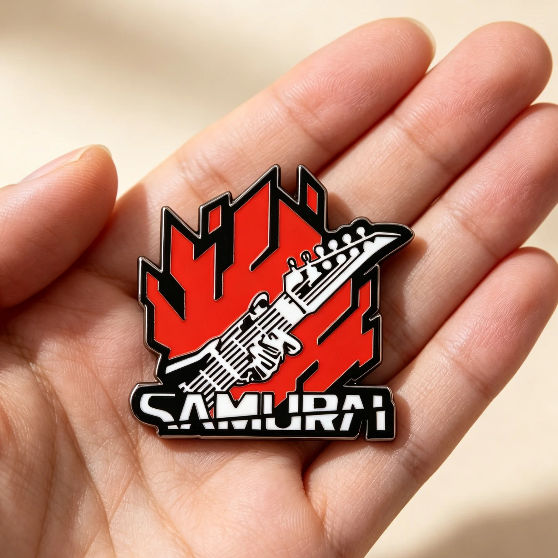 2077 Samurai Logo Game Metal B - Anime Merchandise Logo 评论和价格
