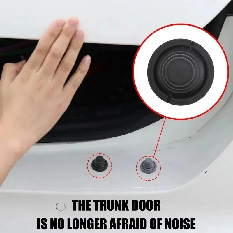 4pcs Car Door Shock Absorber Silicone Pads Universal Anti Shock Pad Car Door Protector Stickers Anti Collision Gasket Buffer view 3