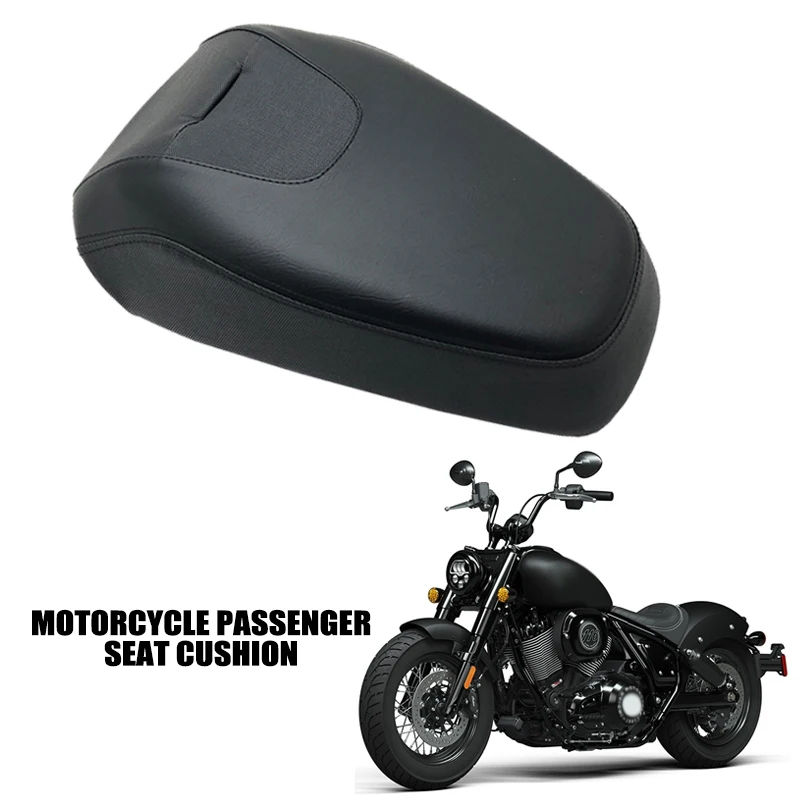 Rear Saddle Leather Waterproof Soft Pad Fit For INDIAN CHIEF BOBBER DARK HORSE 2022 2023 Passenger Seat Cushion Pillion