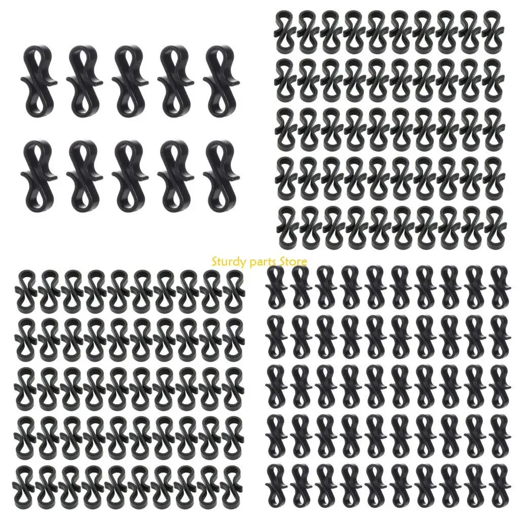 

97QC 10/50 шт., зажим для рождественского светильника, крючок для наружного желоба, зажимы для праздничного освещения для легко