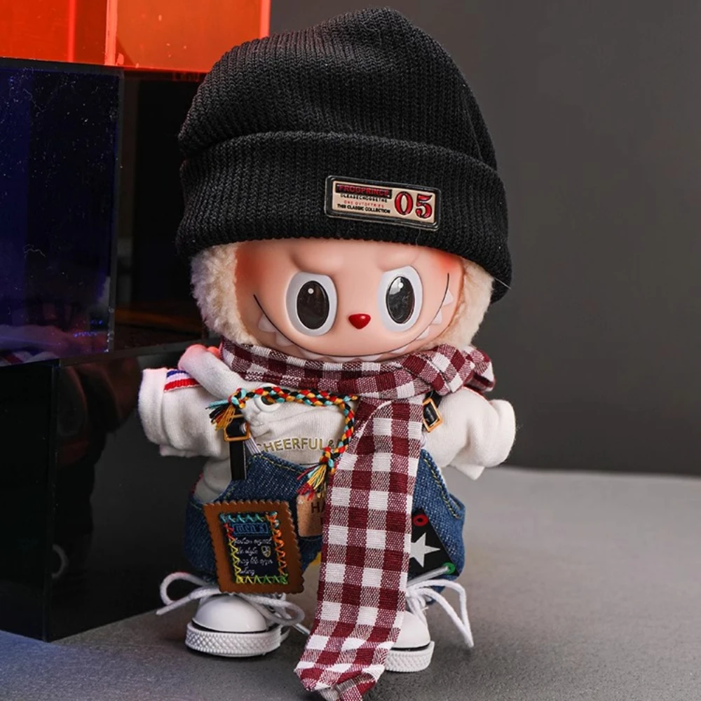 

DIY Outfit for 17cm Labubu V1 V2 V3 Trendy overalls Trendy Play Clothing Labubu Ropa Doll Accessories