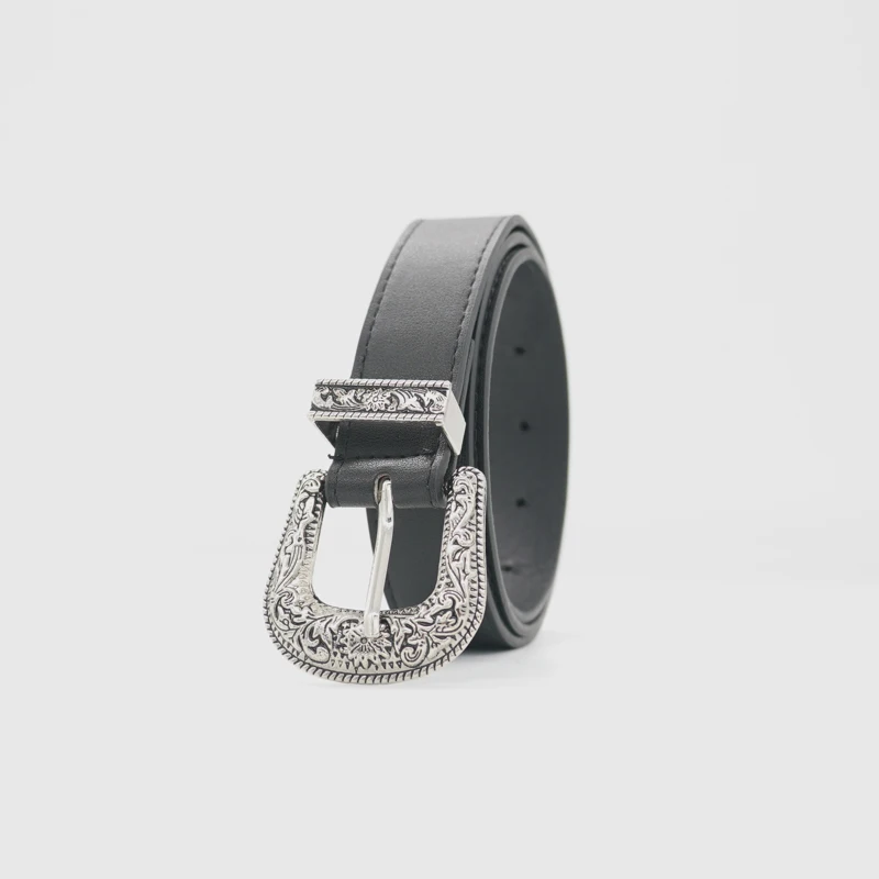 Популярный Винтажный Классический женский ремень с пряжкой с язычком