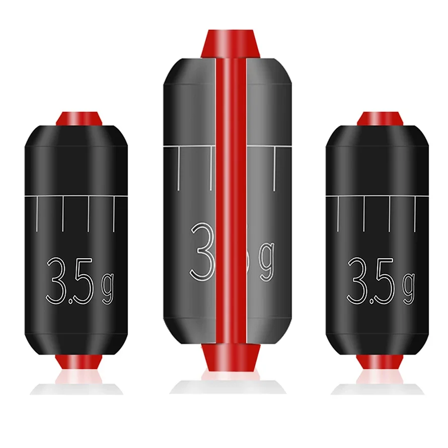 DNDYUJU 60 قطعة/صندوق 1.5 جرام-4.0 جرام الجمع بين عوامة سنارة صيد السمك الرصاص غرق الصيد حاكم الرصاص مجموعة استبدال سريع صيد السمك