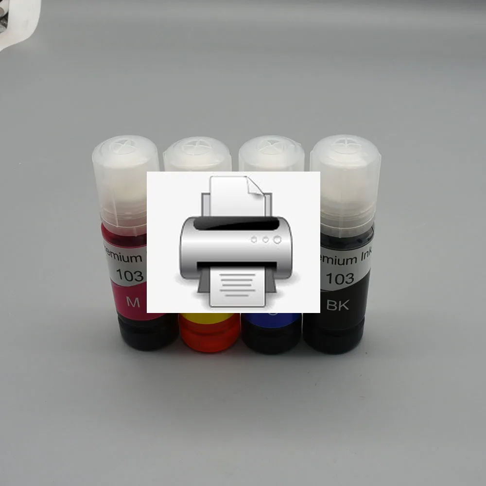 

T103 103 104, сменные чернила для настольного принтера Epson Eco Tank L1110 L3100 L3110 L3111 L3116 L3150 L3151 L3156 L3160 5190