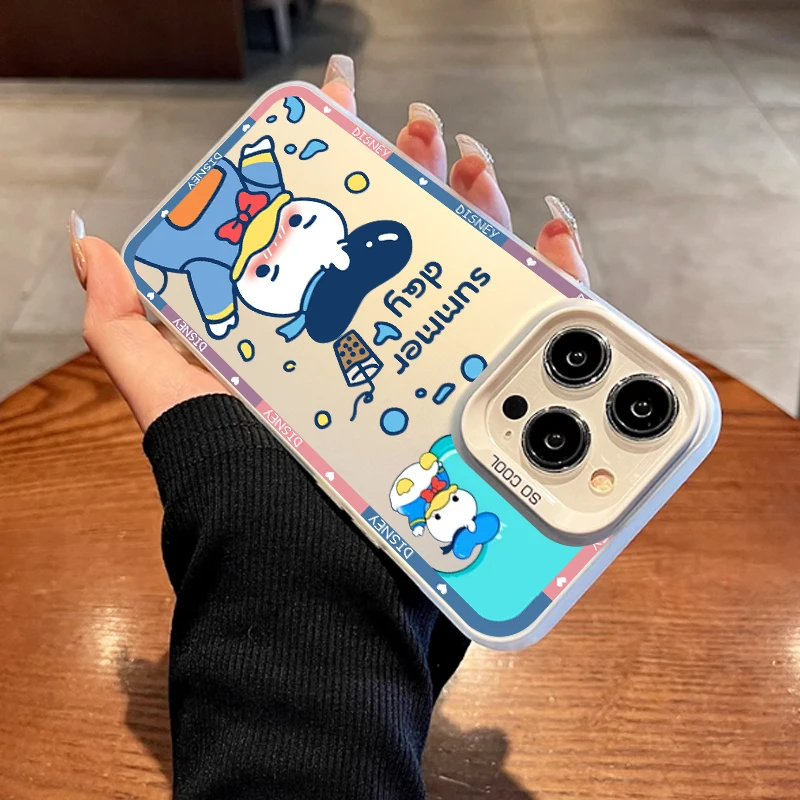 Disney Donald Duck Anime For Redmi Note 13 12 12S 11 11S 11E 10 10T 10S 9C 9T Pro Plus Max Lite 5G Colorful Silver Mobile Funda image 4