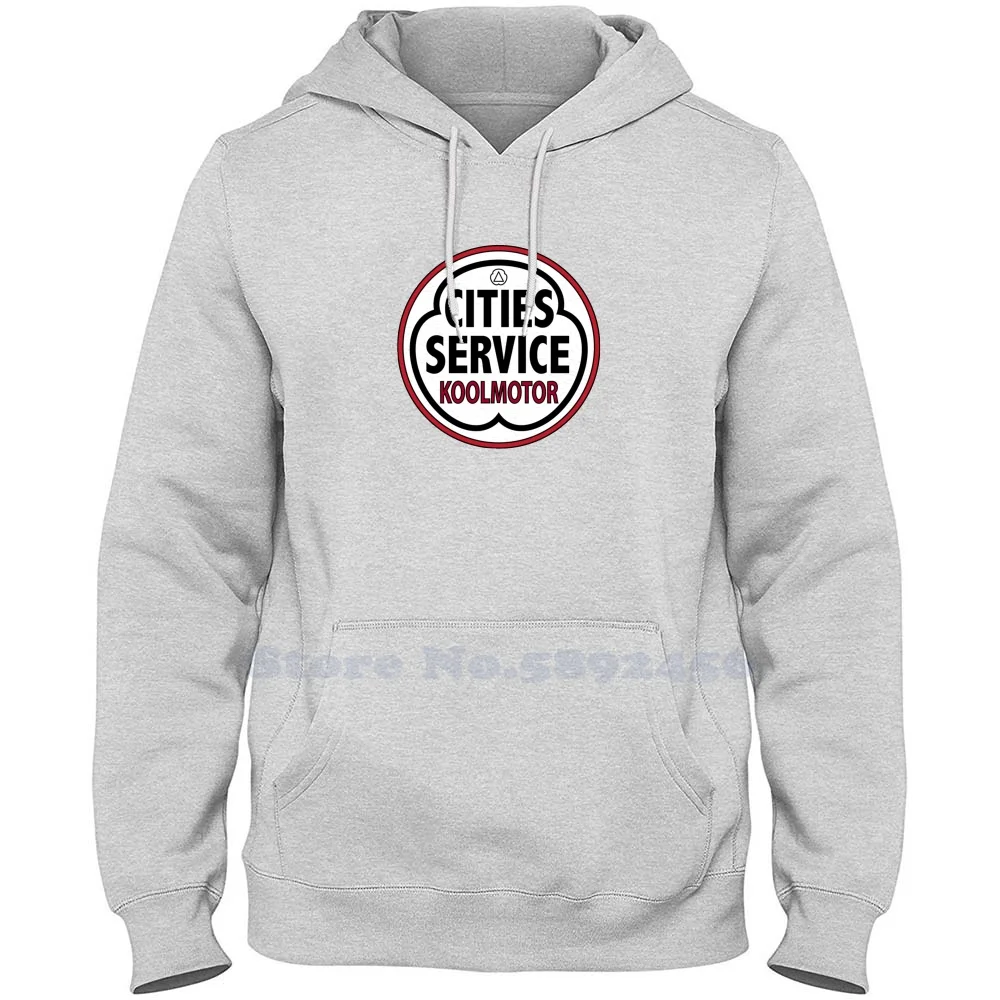 Cities Service Vintage Sign Fashion 100% cotton Hoodies High-Quality Sweatshirt