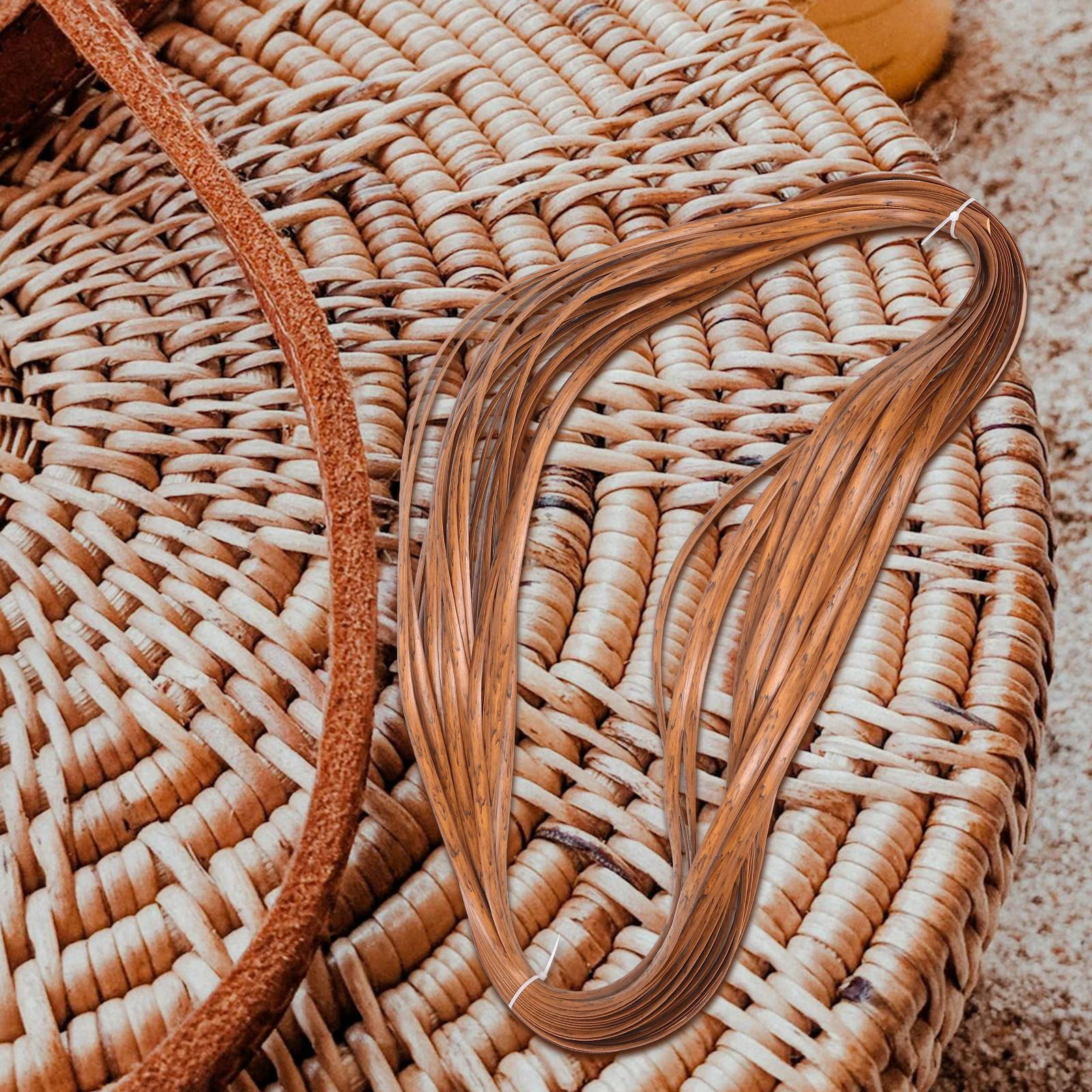 

1 Roll Natural Pe Rattan Strip For Diy Weaving Repair Chair Cabinet Basket Mat Craft Project Plastic Rattan Material Handicrafts