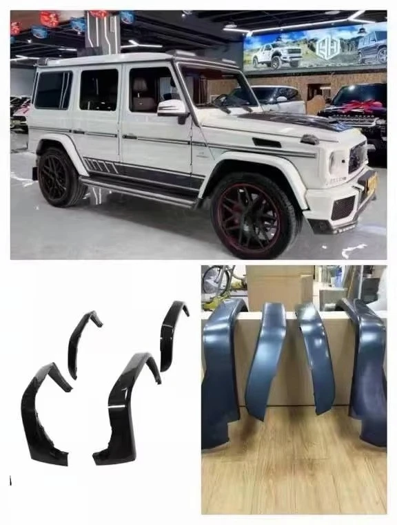 Bodykit for G Class W463 2002-2018 Upgrade to W463 G63 Body Kit Front Bumper Over Wheel Eyebrow Side Mirror Car Bumper Auto Part 4