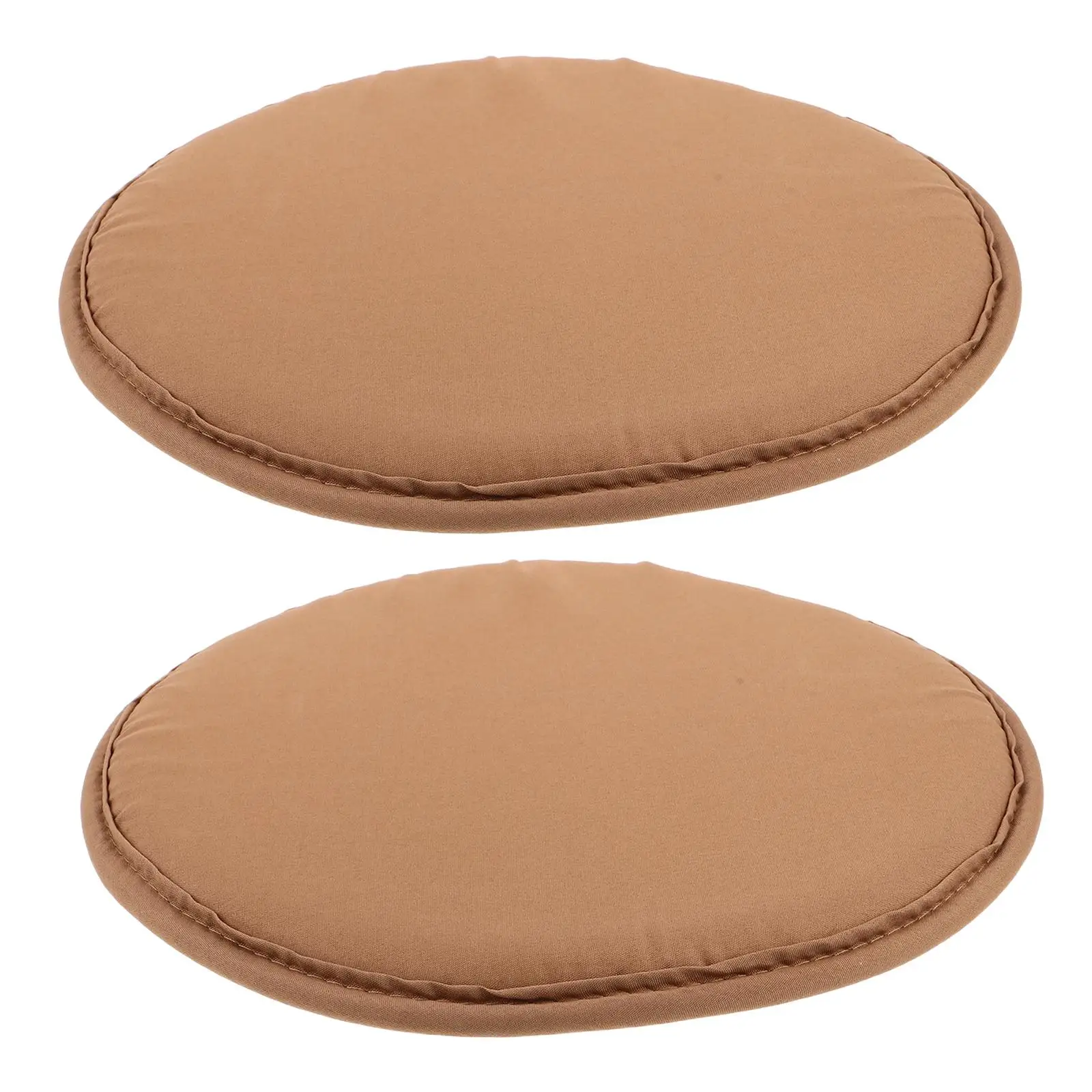 

2Pcs Thickened Seat Cushions Portable Round Polyester Pad for Camping Home Stool Chair Floor Mat AntiSlip Durability
