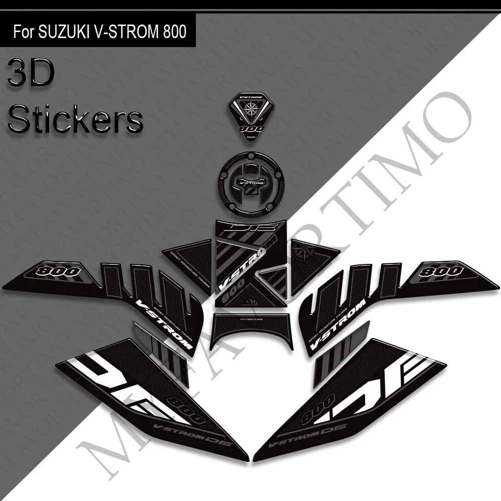 V-STROM 800DE For SUZUKI V-STROM 800DE Vstrom 800 DE 2023 NEW 2023 Motorcycle Accessories 3D Epoxy Protection Sticker Decal