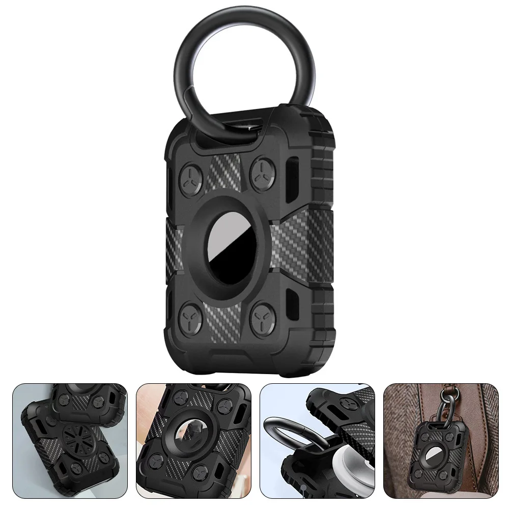 

Protective Case Waterproof Shockproof Tpu Cover With Metal Keychain For Dog Cat Collar Keys Backpacks Holder