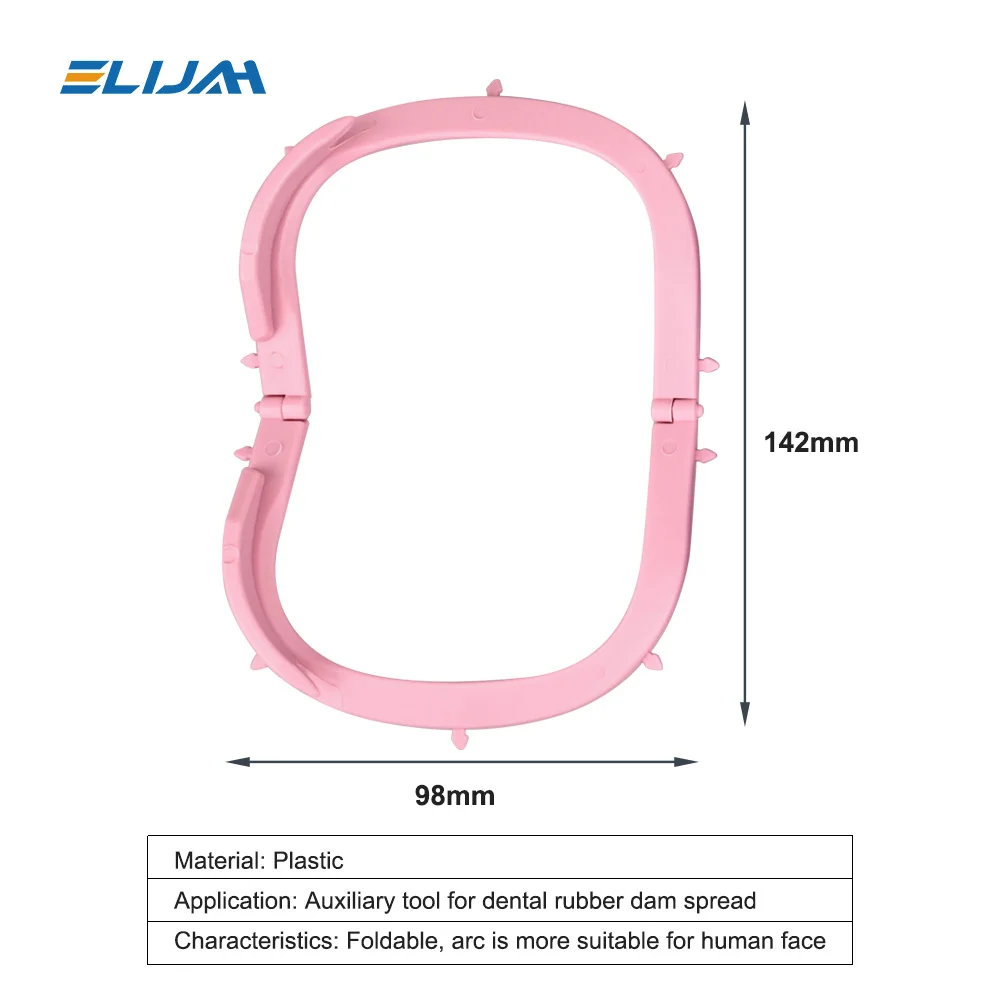 Marco plegable Dental, soporte de hojas de dique de goma y plástico para operación Dental 134, 1 Uds. ℃   Herramientas de barrera oral Instrumento de odontología