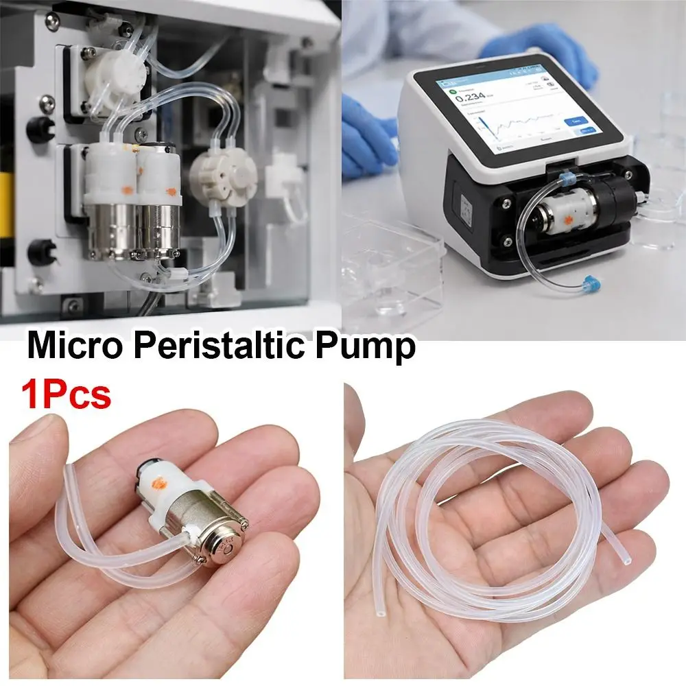 1Pcs DC3V 3.7V Micro Peristaltic Pump M20 Motor 10mm Planetary Gear Metering Pump Small Flow Self Priming Mini Dosing Pump