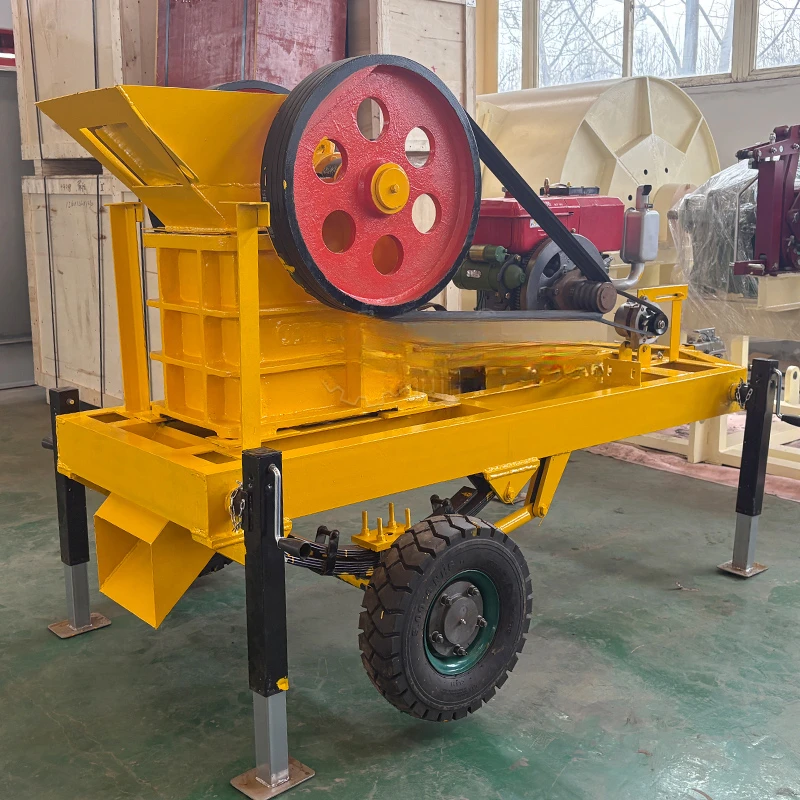 High-Quality XSmall Portable Rock & Mineral Processing Jaw Crusher With AC Motor Engine Easy To Operate 0.4-1.8T/H Capacity