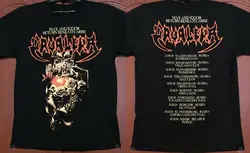 Camiseta con licencia oficial de CAVALERA Return under Arise,Tour, 2018, nueva