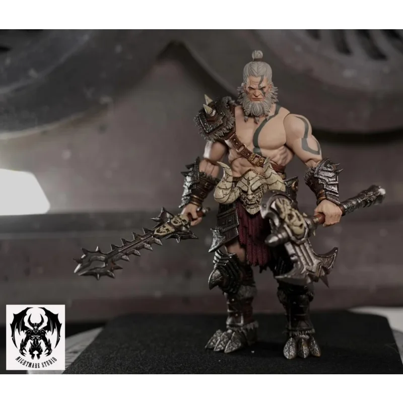 Nightmare Studio D20 Barbarian 1/12 Scale Articulated Action Figure, Collectible Toy Gift.