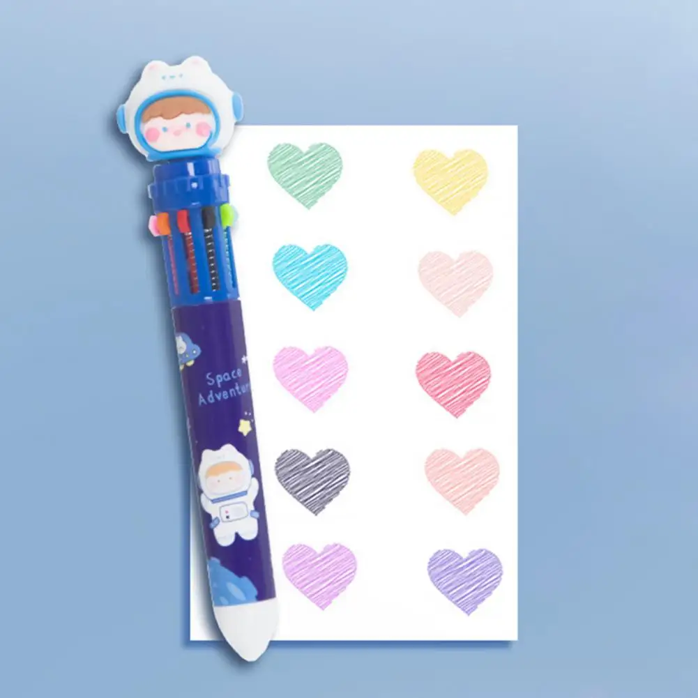 Smooth Writing Lightweight Cartoon Bear Ten-color Stationery Color Pen School Supplies