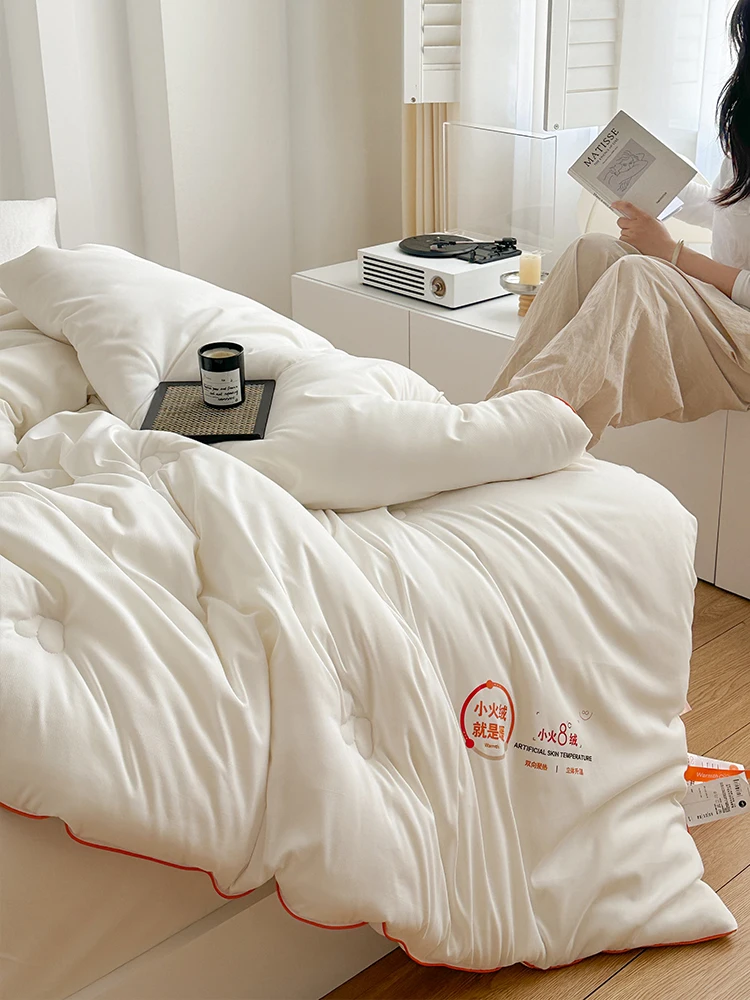 

Class A autumn and winter thickened 8-degree warm fleece quilt soybean fiber quilt core double quilt