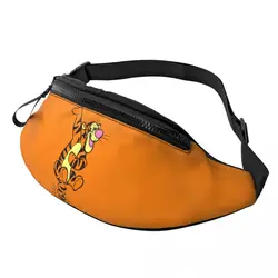 Custom My Friends Tigger Pooh  Cartoon Fanny Bag Crossbody Waist Pack Women Men Running Phone Money Pouch