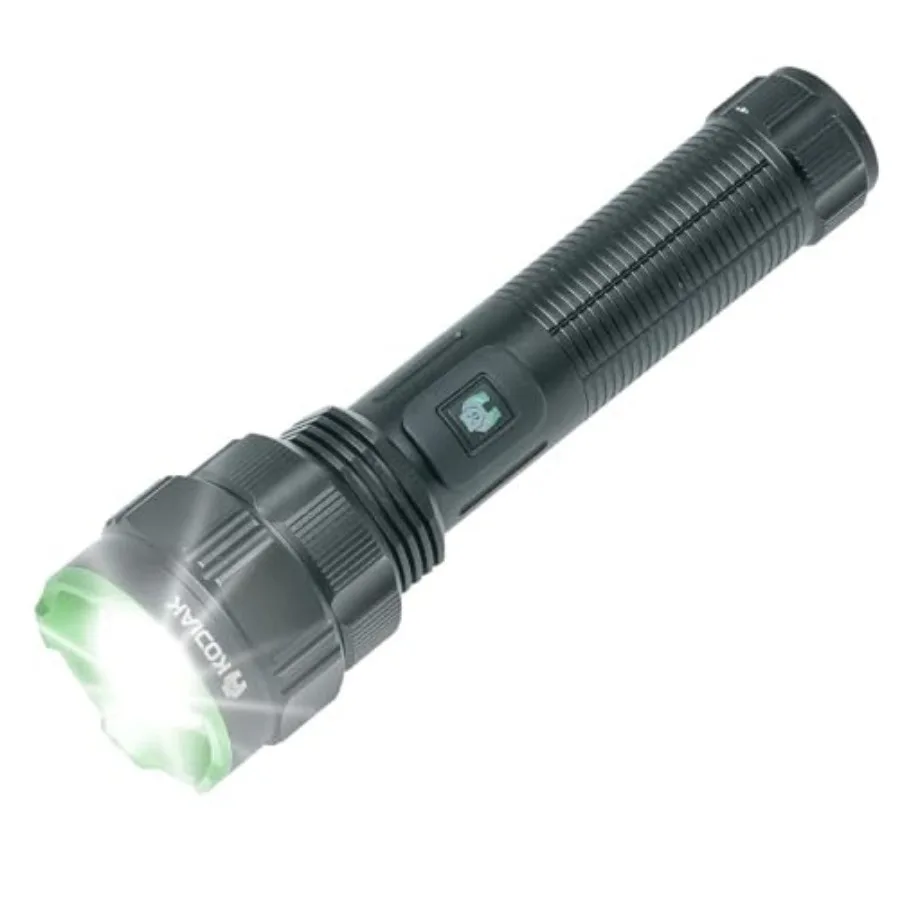

LitezAll Kodiak 1 Mile Beam Tactical Flashlight, Long-Range High Power LED Flashlight with Safety Lockout, Magnetic Base, Aeros