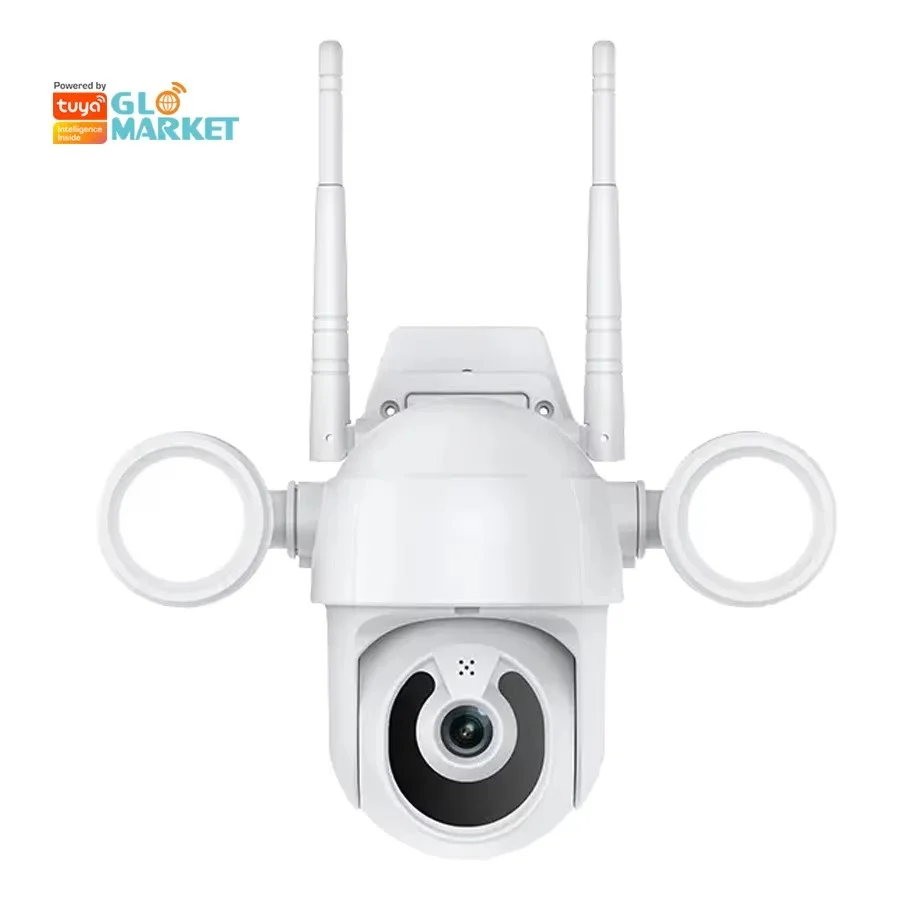 

Glomarket Security Floodlight Camera 3MP 2-way Audio Motion Detection Home Camera With Color Night Vision With Smart Siren
