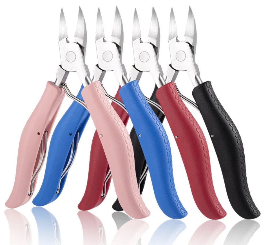 50Pcs Stainless Steel Eagle Nose Pliers New Cuticle Clippers Cuticle Groove Pliers Manicure Tool Set Nail Clippers