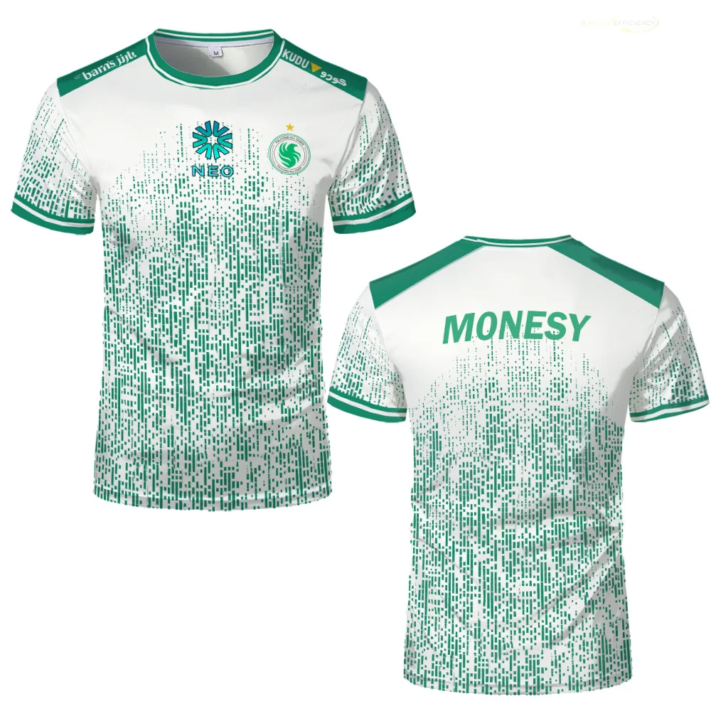 زي تدريب Team Falcons 2025 CS2 Esports NIKO M0NESY Kyousuke Jersey تي شيرت رجالي برقبة دائرية تي شيرت هدايا ملابس بأسماء مخصصة