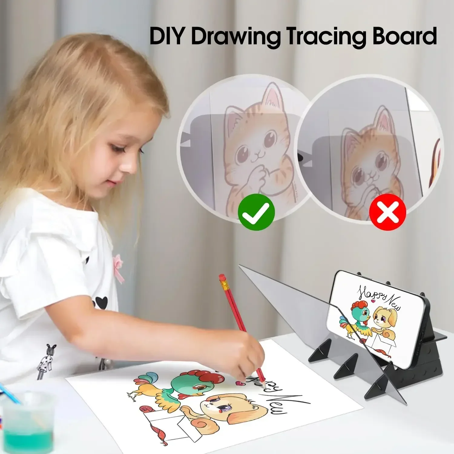 

Painting Board, Ideal For Artists And Hobbyists - Creative Drawing & Sketching Tool Set With Projection Board art supplies