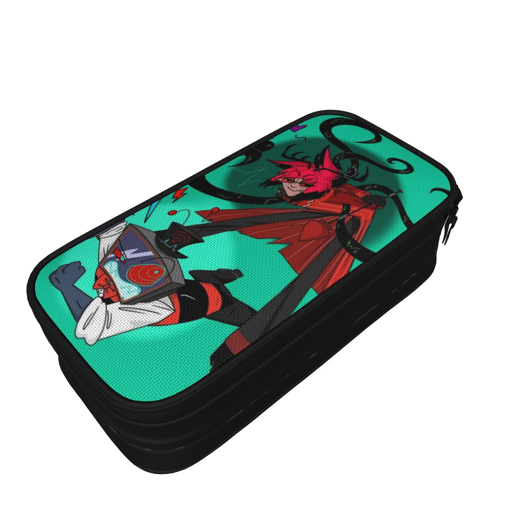 

Radiostatic Vox Alastor tentacles Pencil Case Cute Bags for Student Large Storage School Supplies Gifts Pencil Pouch