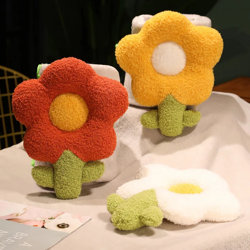 Plush Blanket Flower Plush Roller Flanged Thin Blanket Cute Girl Bath Towel Shawl Air Conditioning Blanket Nap