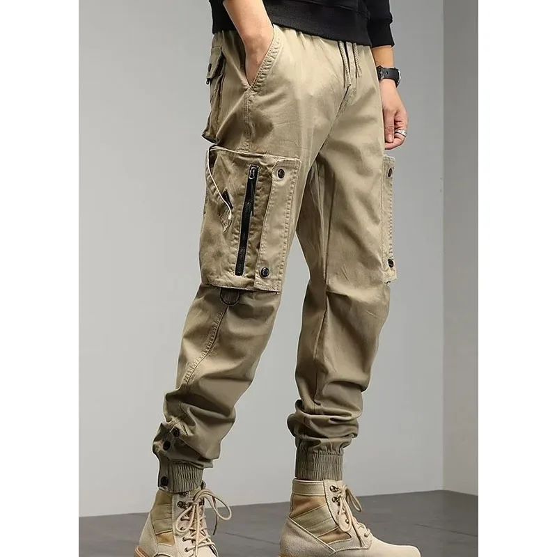 Neue Frühlings-und Herbst modemarke japanische Retro High Street Straight Leg lose und vielseitige schöne Herren Workwear Hosen