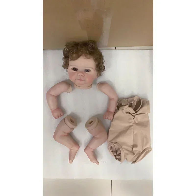 19 polegadas 48 cm já pintado à mão enraizado Hari Reborn Doll Parts Juliette com corpo e olhos de pano