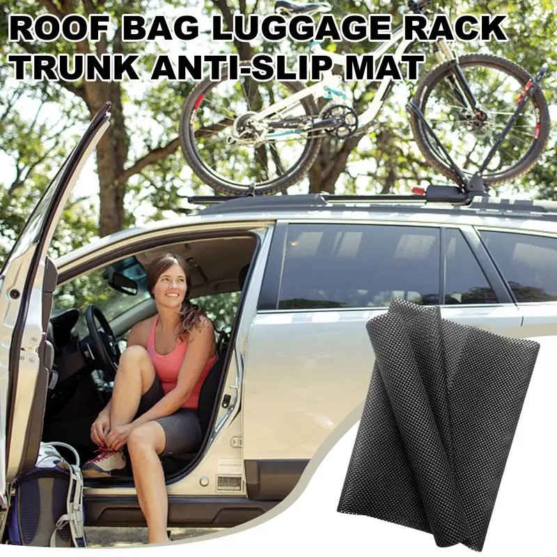 Car Roof Rack Pad For Rooftop Cargo Bag Anti-Slip Car Protective Mat Pad Cuttable Extra Cushion Auto Roof Mat Vehicle Supplies