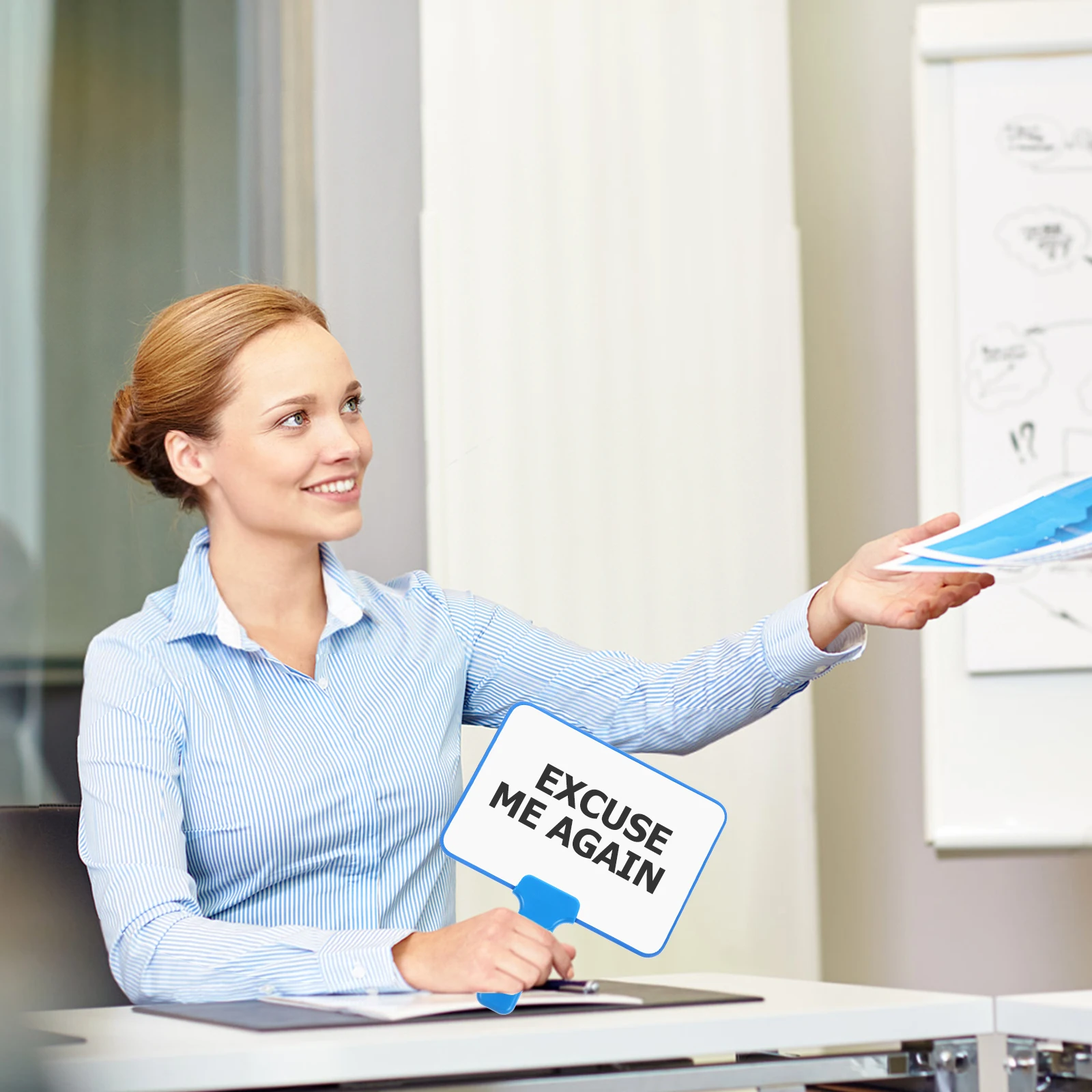 

Double Sided Handheld Whiteboard 15x21 Cm Erase Quick Response Classroom Voting Paddle Magnetic Teaching Supplies