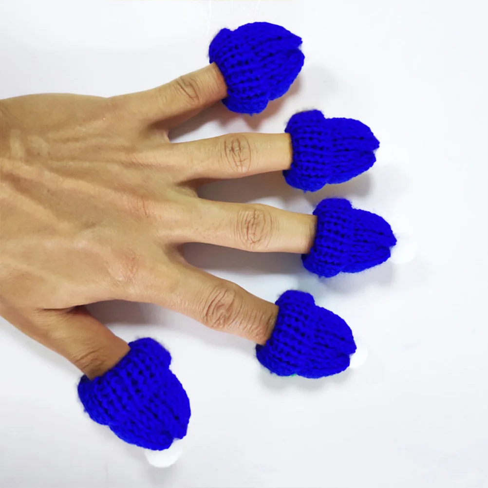 

10pcs Christmas Accessories Knitted Santa Cap Dark Blue Party Favors Diy Handmade Diy Handmade Accessories Decor Festival Gift