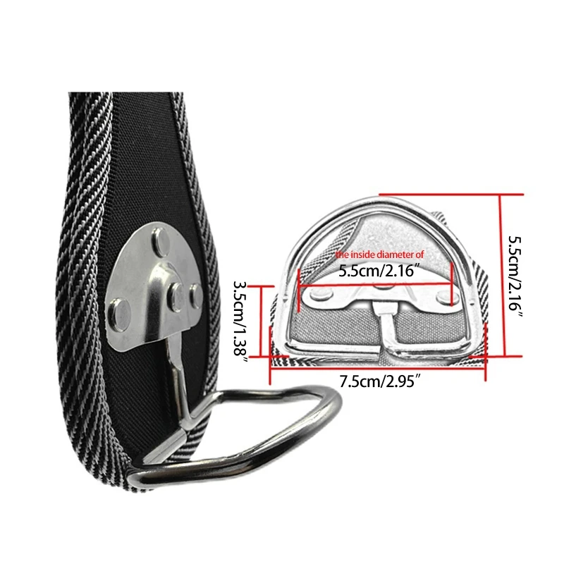 Hammer Holder Durable Tool Storage Rust-Resistant Metal Loop Pocket Attachment Multipurpose Storage Tool Wrench Holder