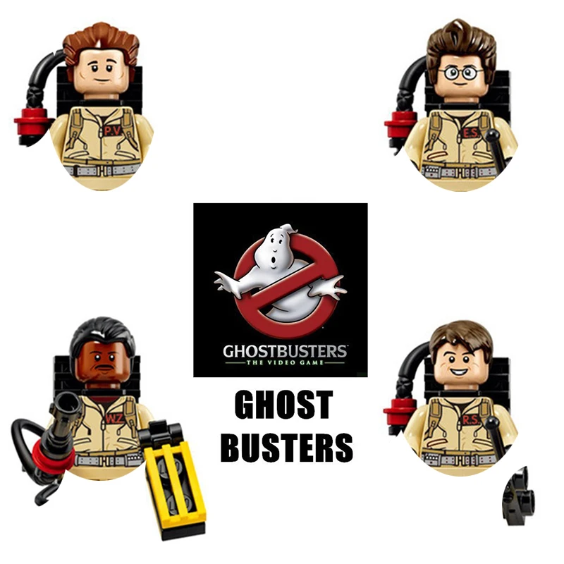 

Блоки Ghost Busters, пепельные кирпичи на Хэллоуин для игрушек, подарки монахини, мини-фигурки, строительные блоки Dead silence для вечеринки