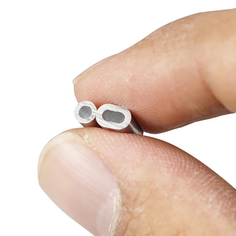Picture 7: Wire Rope Fixed Aluminum Sleeve Pressed Oval Aluminum Clip Connector Lock Circle 0.5/1/2/3/4/5/6/8/10/12~26mm Al Fixed