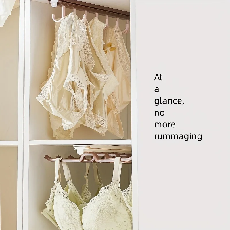 

1pc Non-drilling storage hook, a multi-functional wardrobe storage wonder, suitable for storage in the wardrobe room