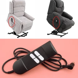 LETAOSK 12V-24V 5A 4 Buttons Electric Recliner Switch Hand Remote Control Black Plastic Fit for Lift Chair Sofa Wheelchairs