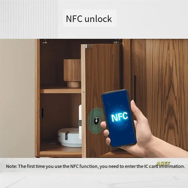 Умный замок Tuya Bluetooth для шкафа с дистанционным управлением через приложение и IC-картой, вход без ключа для деревянных дверей
