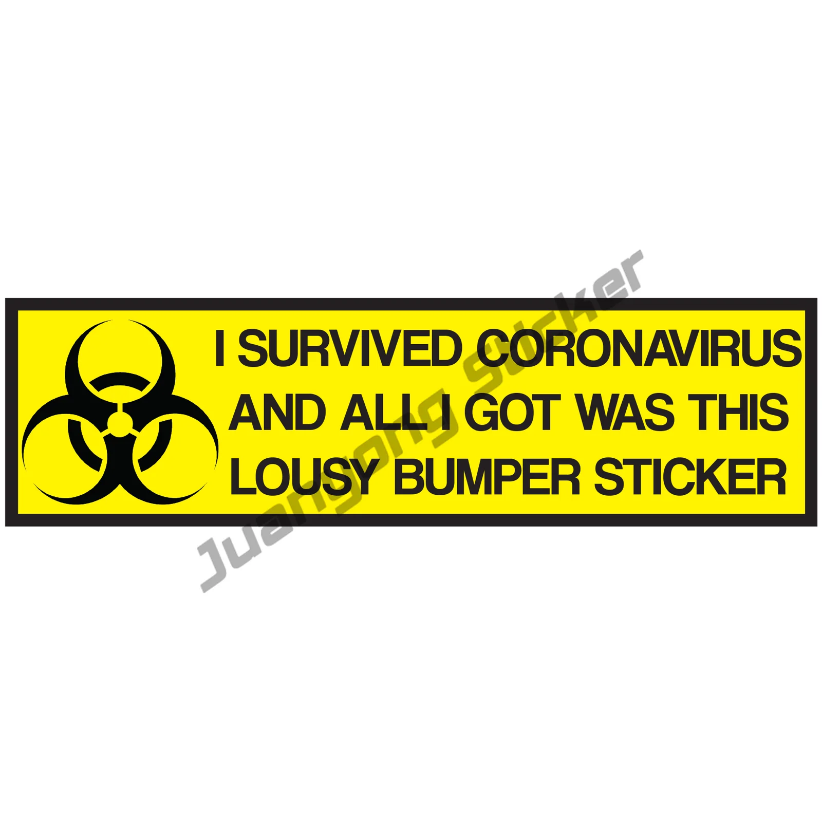 

Funny Virus Outbreak Biohazard Sticker Car Truck Window Bumper Decal Bodywork Windshield Cover Scratches Suv Exterior Decoration