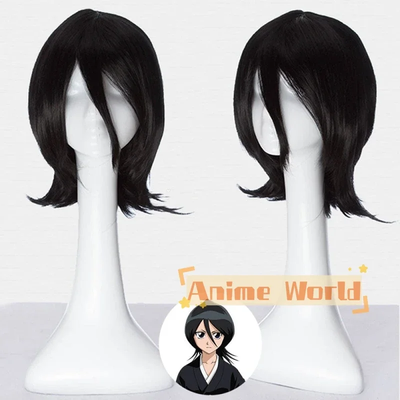 

Anime Rukia Kuchiki Black Cosplay Wig Halloween Christmas Woman Men Adult Wig