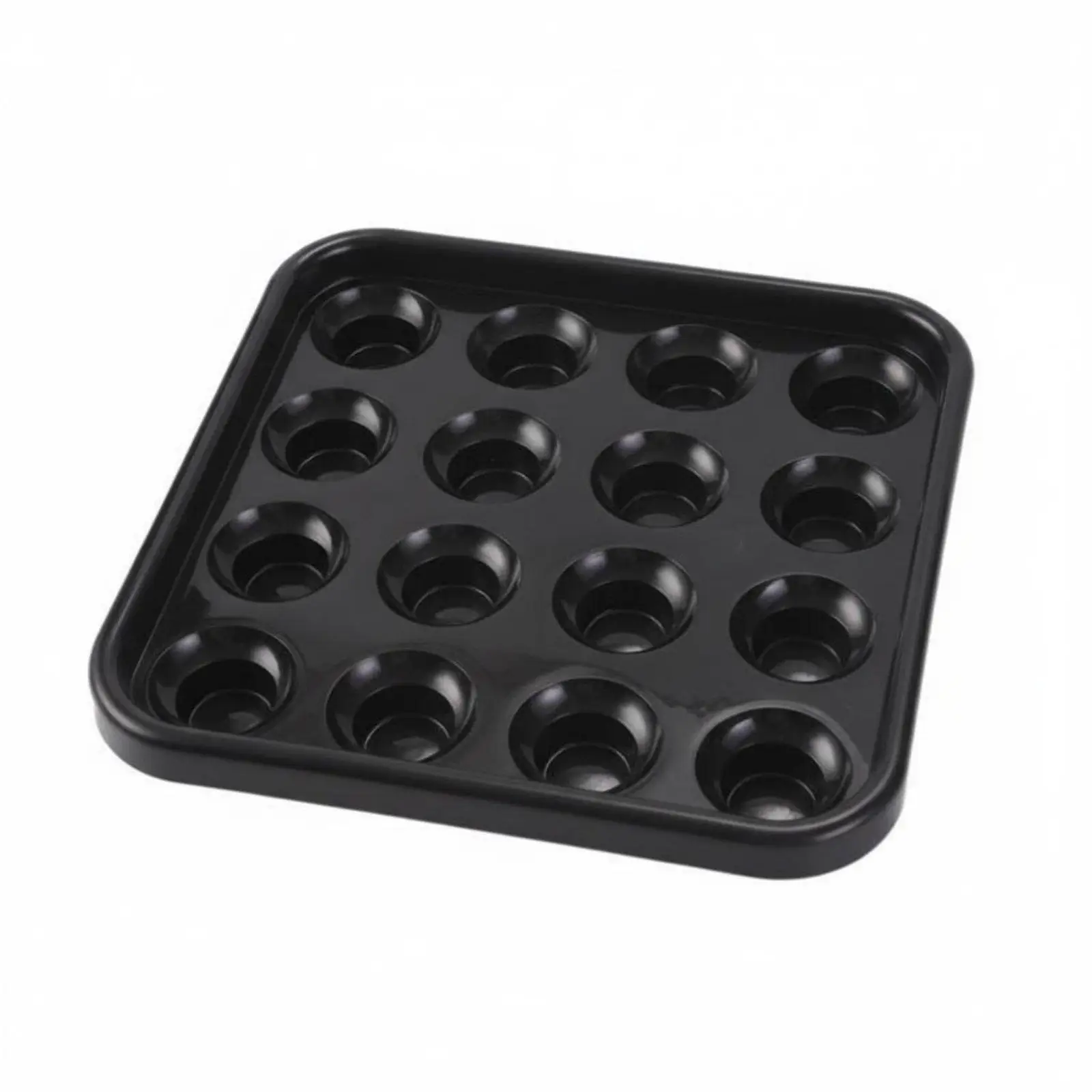 Pool Ball Carrying Tray with 16 Holes Stackable Billiard Ball Holder Rack for Home Game Room Professional Club Storage