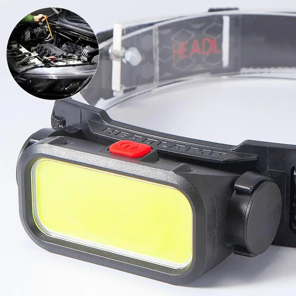 Imagem -02 - Mini Farol Recarregável Usb Head Light With Wave Sensor Lanterna Iluminação Exterior Lâmpada para Camping Caminhadas Uso de Emergência