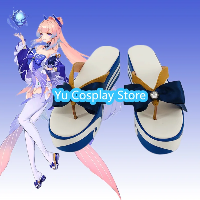

Yu Cosplay Store Kokomi Cosplay ShoesHalloween Men's and Women's Boots Game Clothing Props Accessories Party