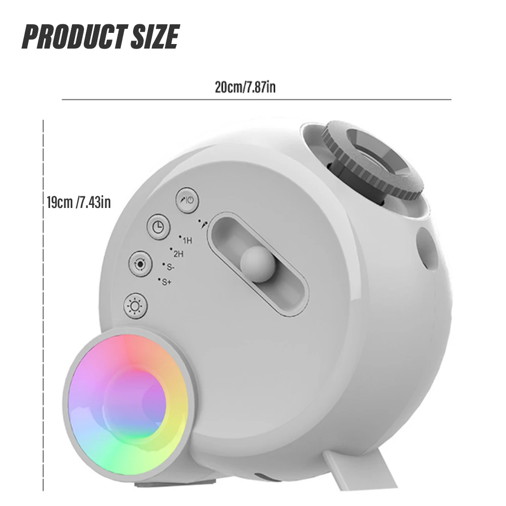 Meteor star light Projection night light Advanced ambient light with BT wireless multiple white noise