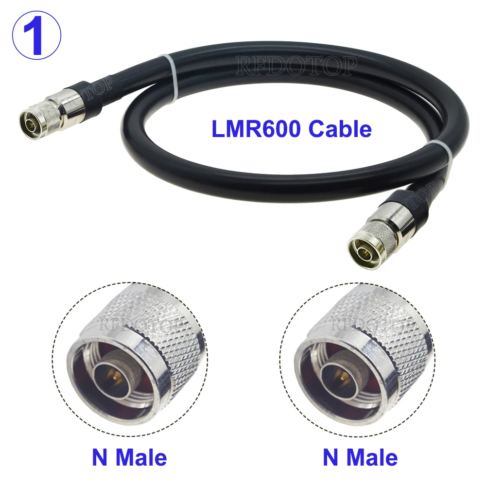 LMR600 N Male to N Male/Female 50Ohm RF Coaxial Cable Extension Jumper Pigtail for 4G LTE Cellular Amplifier Signal Booster
