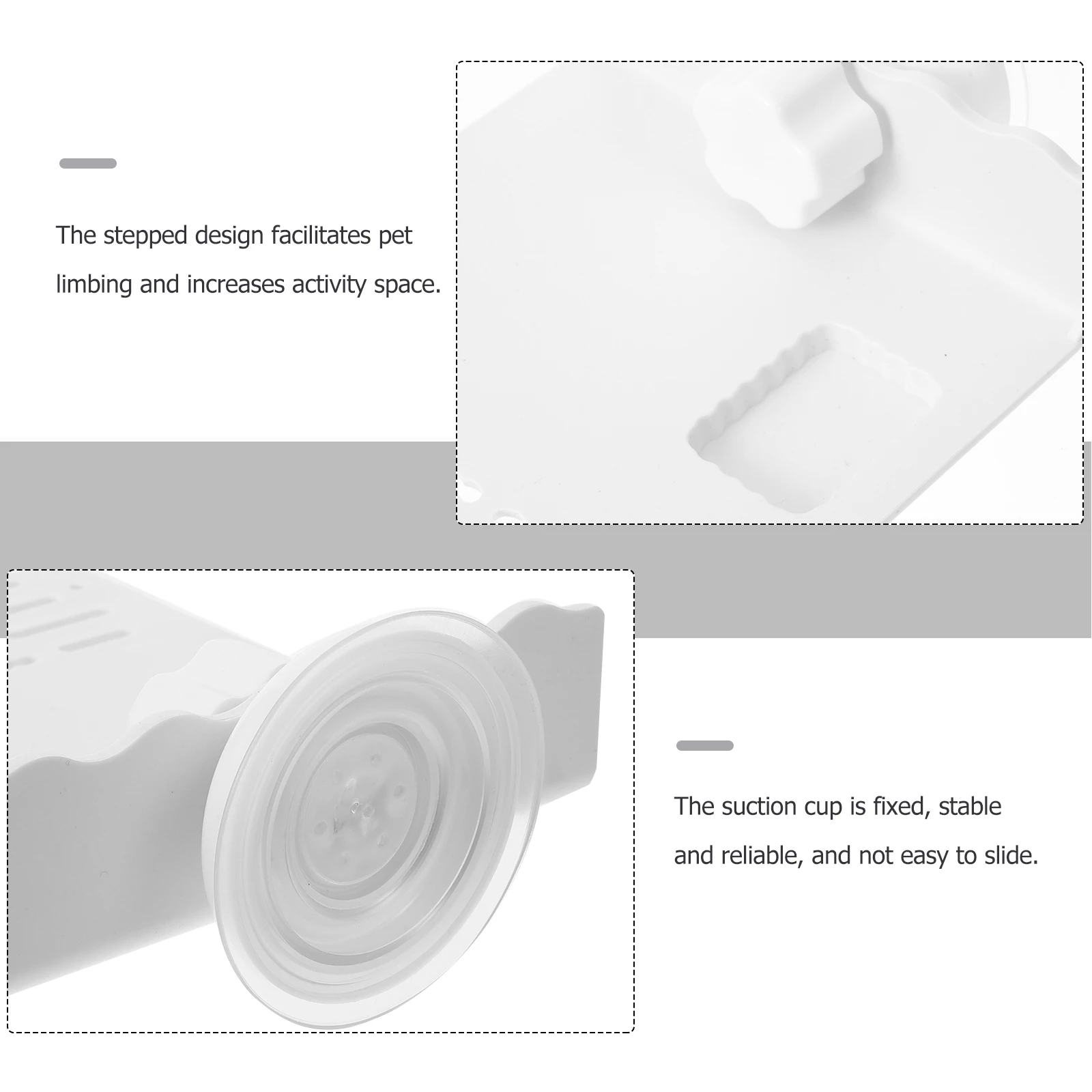 

Turtle Basking Platform Plastic Reptile Tank Terrace Suction Cup Mount For Aquatic Turtles Amphibians African Dwarf Frog Pet